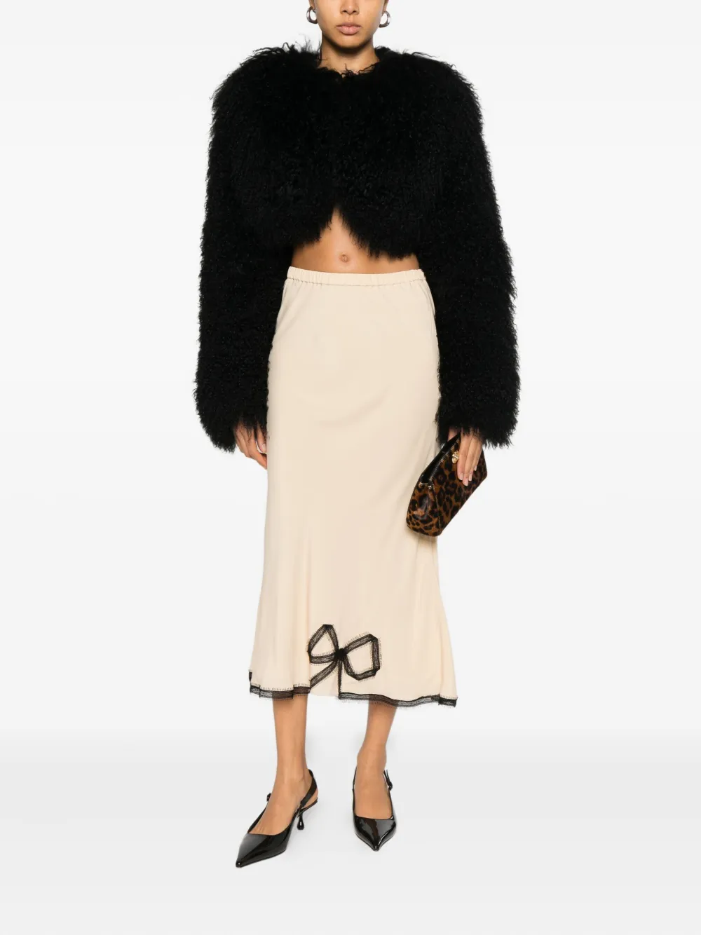 Rochas bow-trim midi skirt | A-Linien-Röcke | Image 2