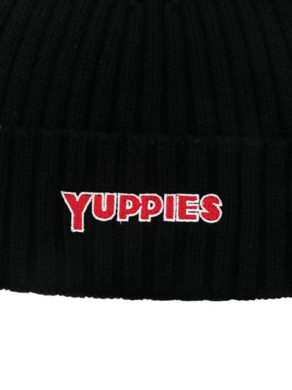Mc2 Saint Barth Logo-embroidered Beanie In Black