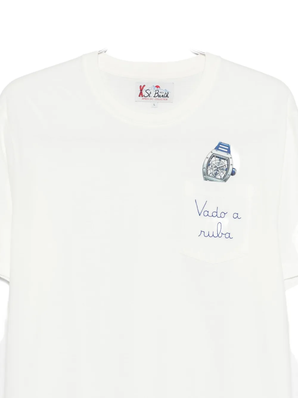 Mc2 Saint Barth Connor Graphic T-shirt In White