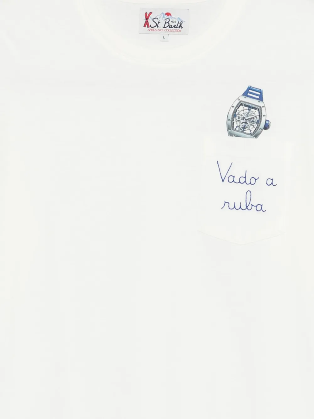 MC2 Saint Barth Connor T-shirt met grafische print Wit