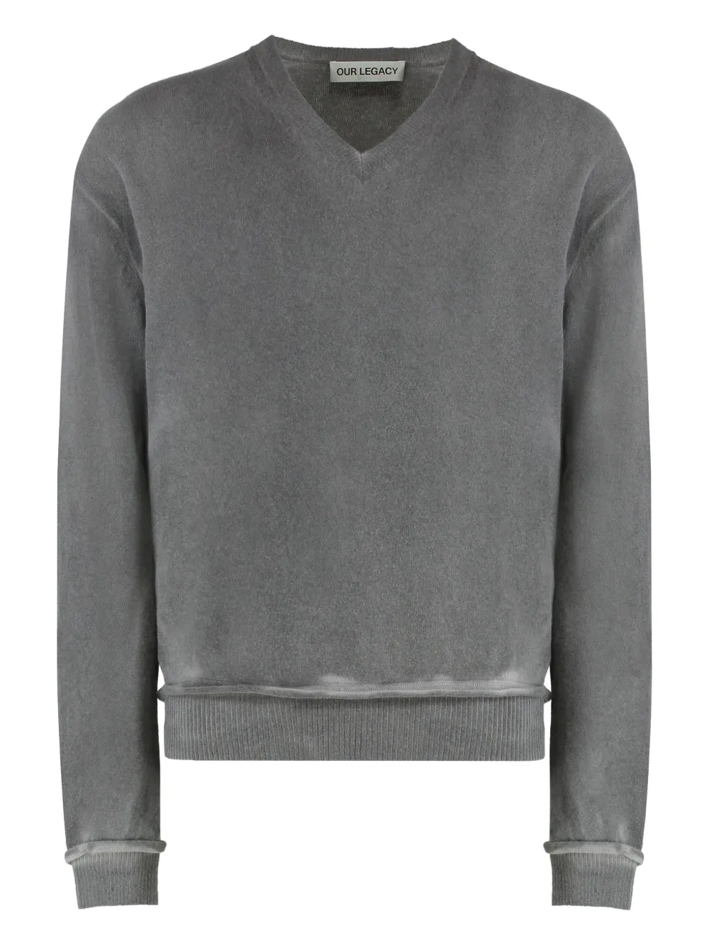 OUR LEGACY Parallel V-neck sweater | gris | Image 1