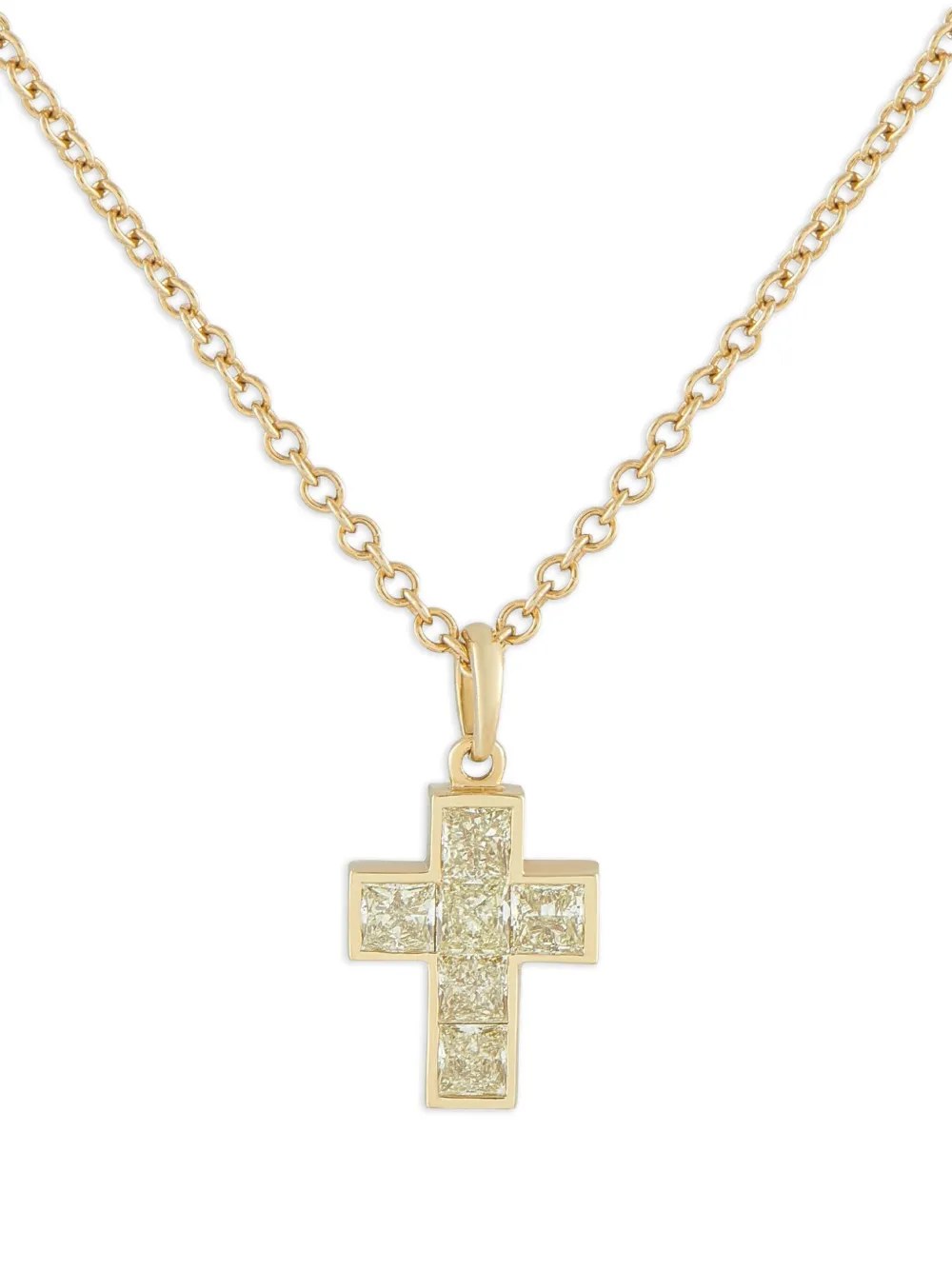 Cartier 18K yellow gold diamond pendant necklace - Oro