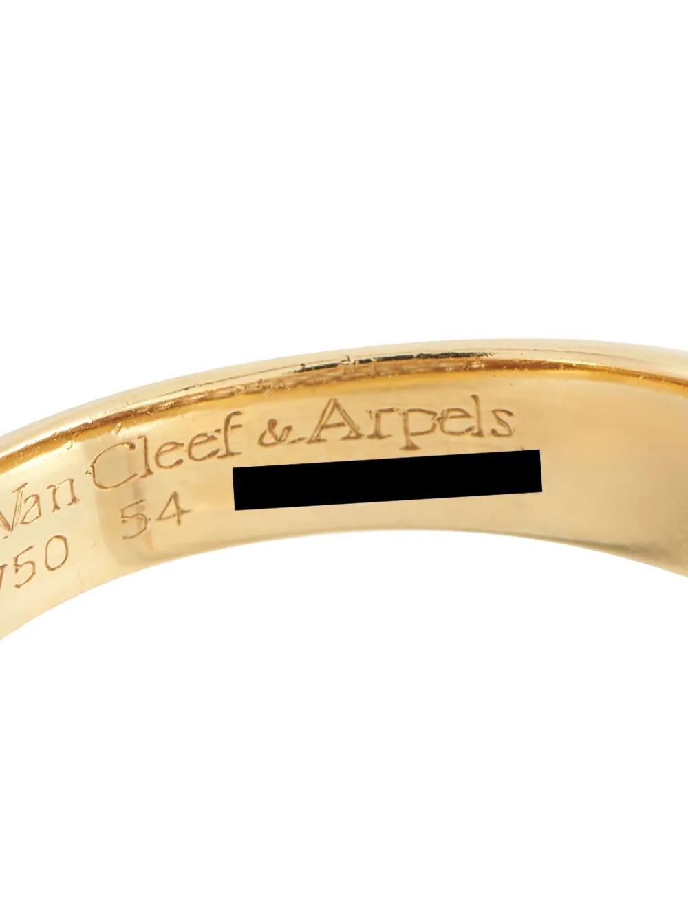 Pre-owned Van Cleef & Arpels 18k Yellow Gold Bombe Diamond Ring