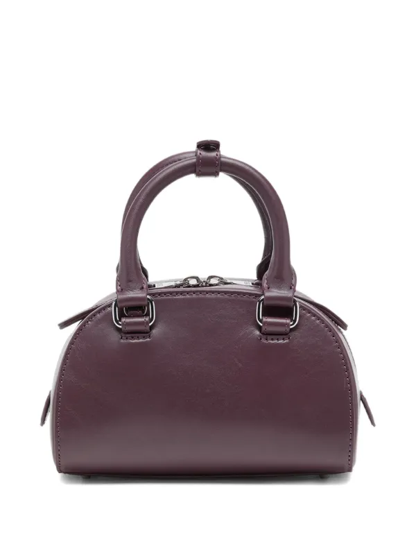 Diesel 1DR Dome-mini Bowling Bag In Leather | Purple | FARFETCH