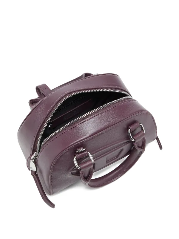 Diesel 1DR Dome-mini Bowling Bag In Leather | Purple | FARFETCH