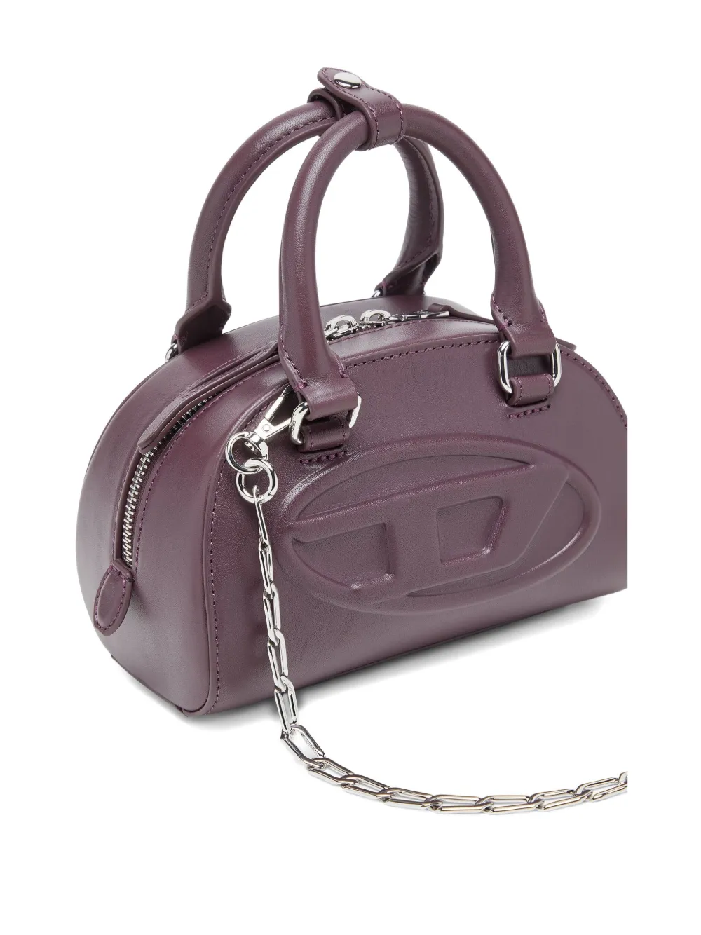  Diesel X Farfetch 1dr Dome Logo-embossed Crossbody Bag - Purple 