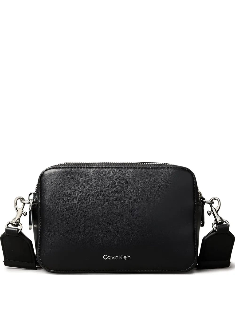 Calvin Klein Zipped Cross Body Bag In Black