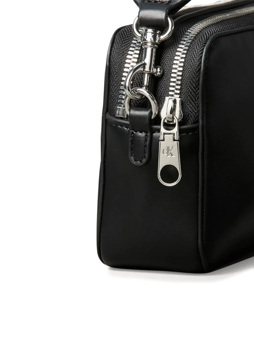 Calvin Klein Zipped Cross Body Bag In Black
