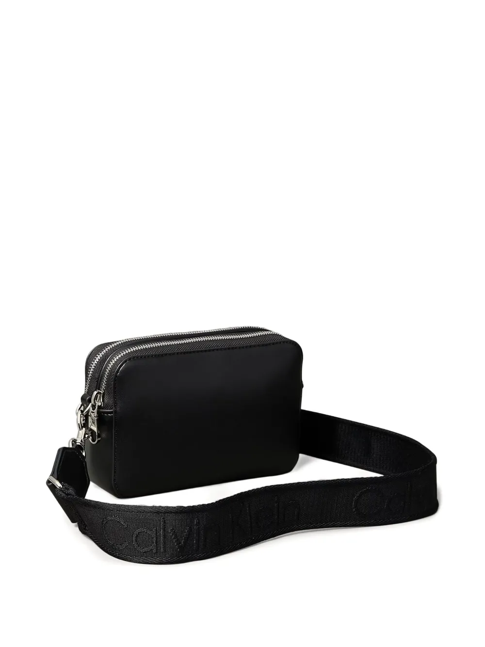 Calvin Klein Zipped Cross Body Bag In Black