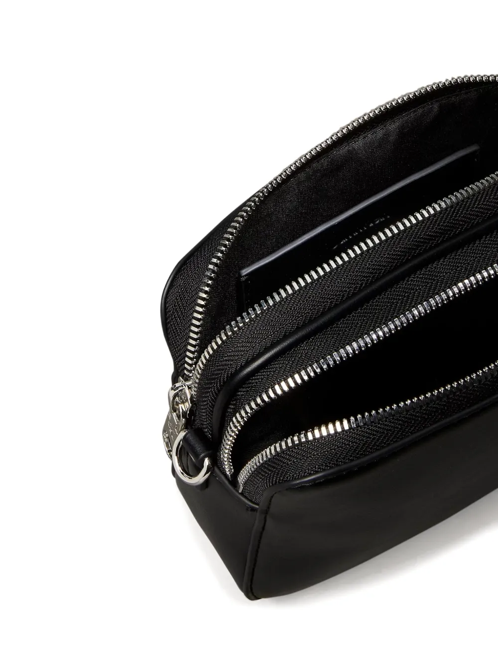 Calvin Klein Zipped Cross Body Bag In Black