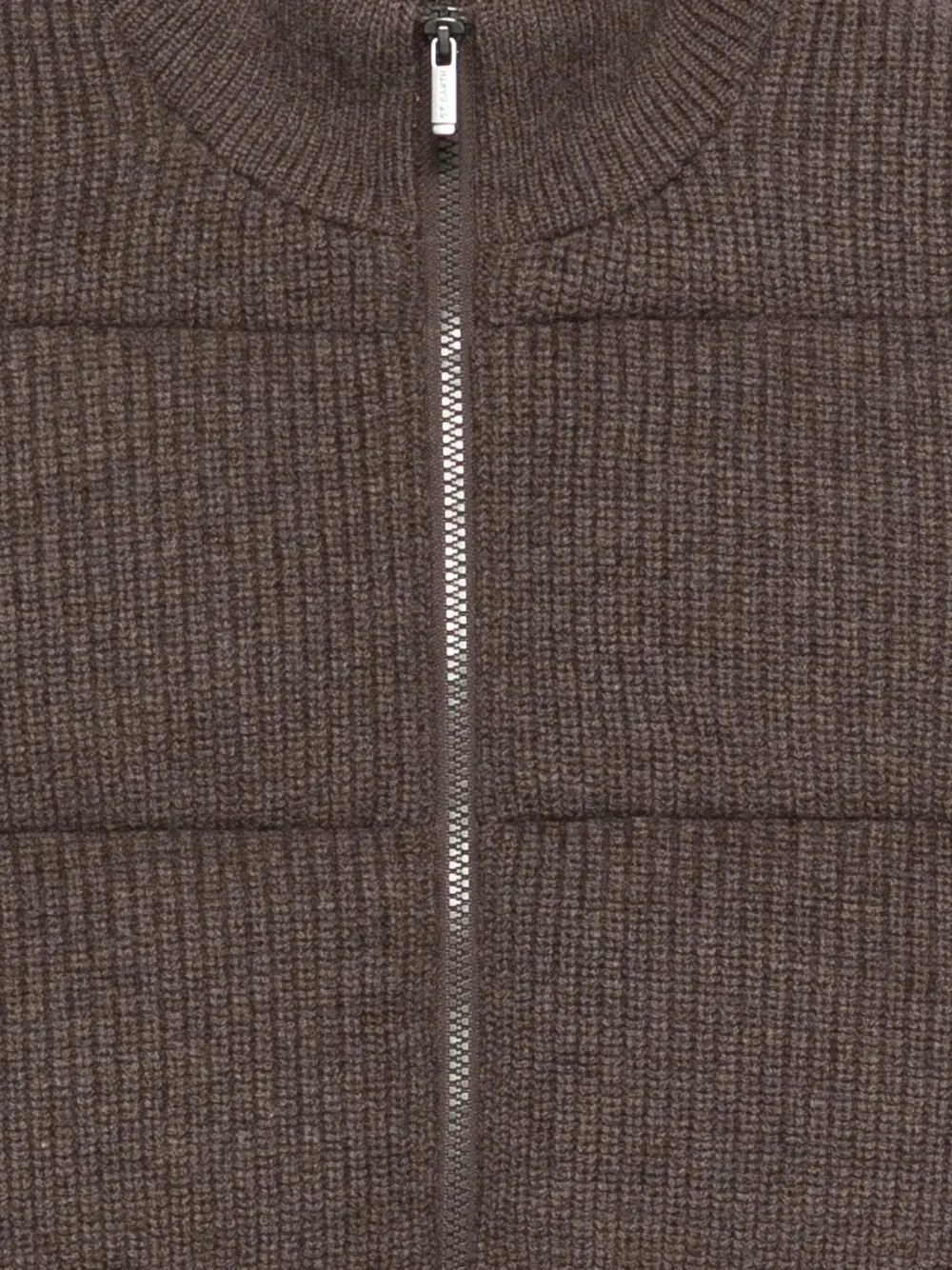 MC2 Saint Barth Leeds gebreid jack met rits Bruin