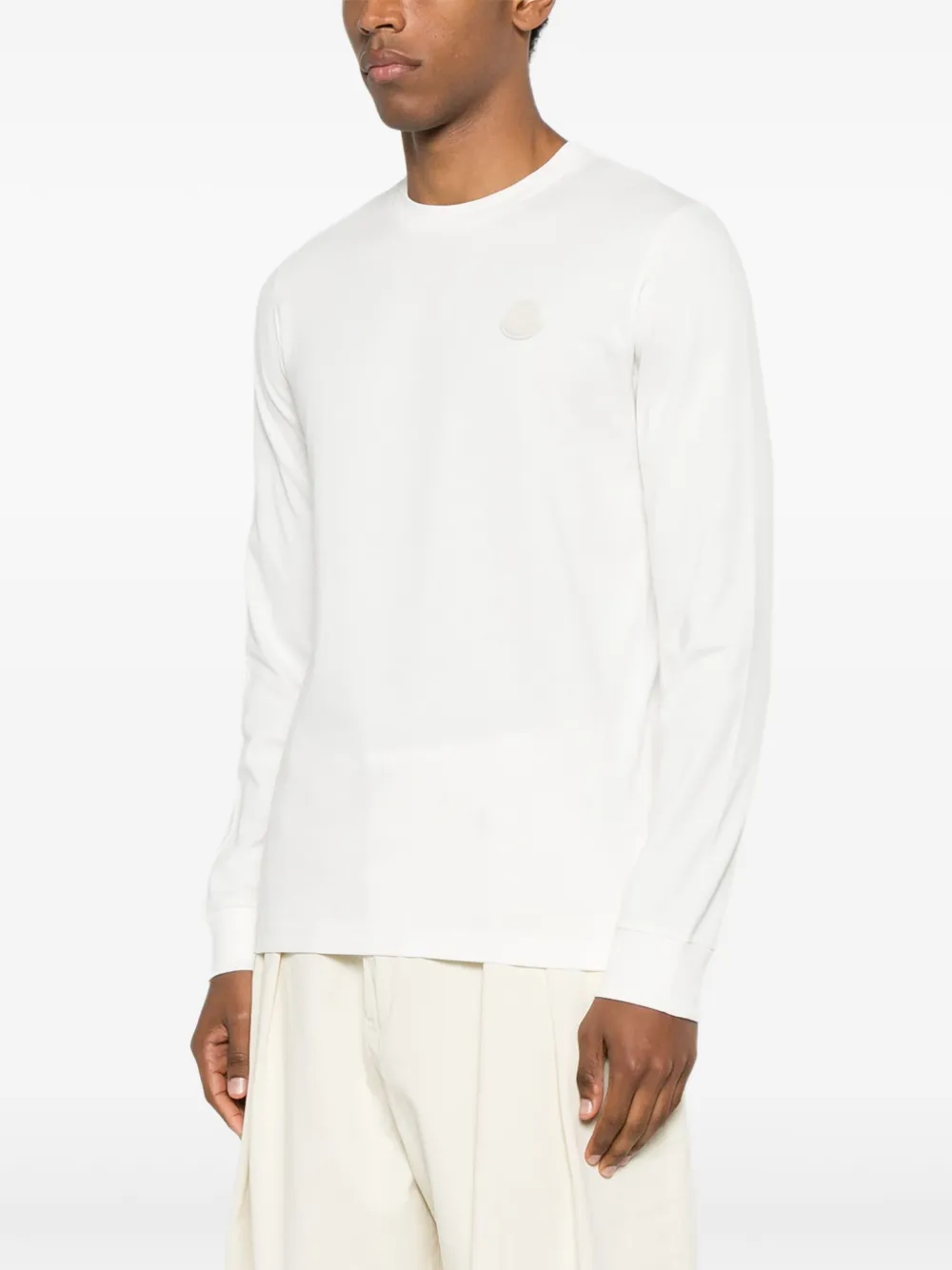 Moncler T-shirt met lange mouwen Wit