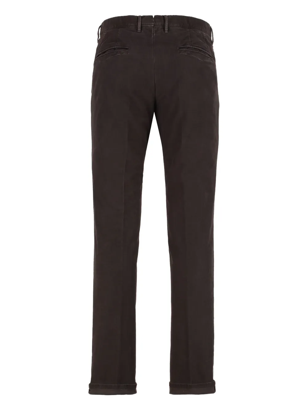 Slowear Cuffed Cotton Jeans In Brown