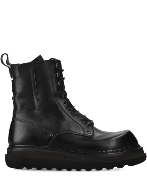 Premiata lace-up zip boots