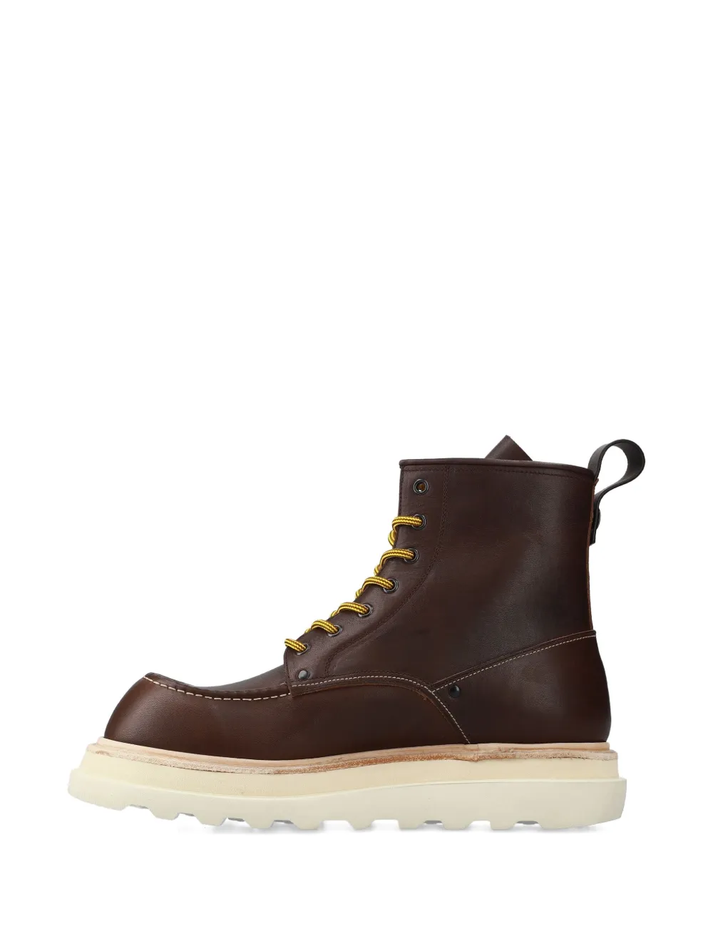 Premiata Laarzen met platform zool Bruin