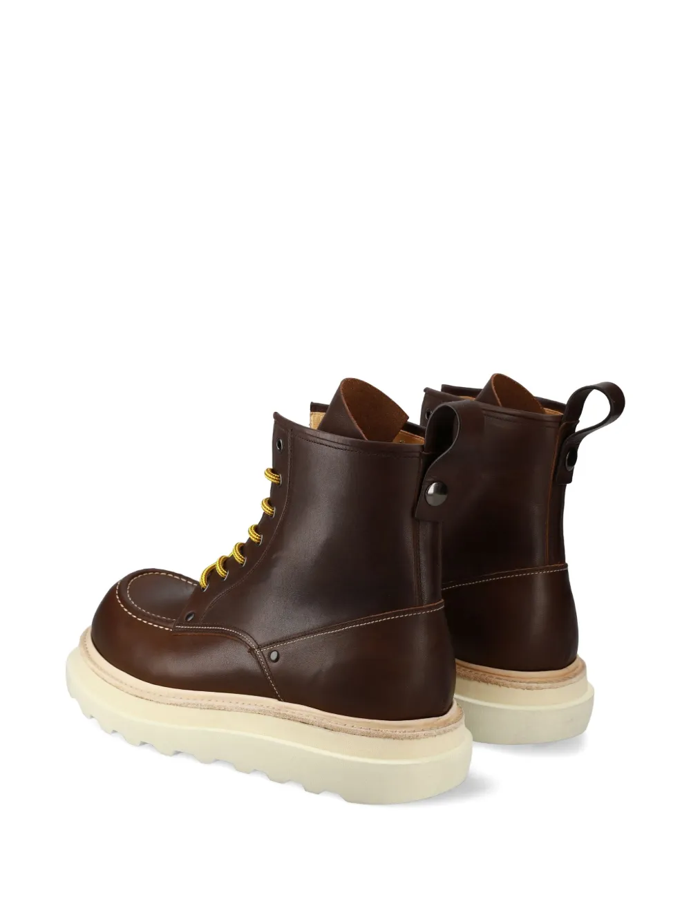 Premiata Laarzen met platform zool Bruin