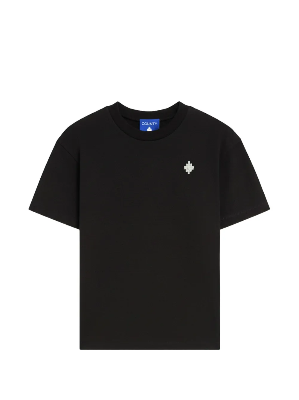 COUNTY OF MILAN KIDS crewneck boxy T-shirt - Nero