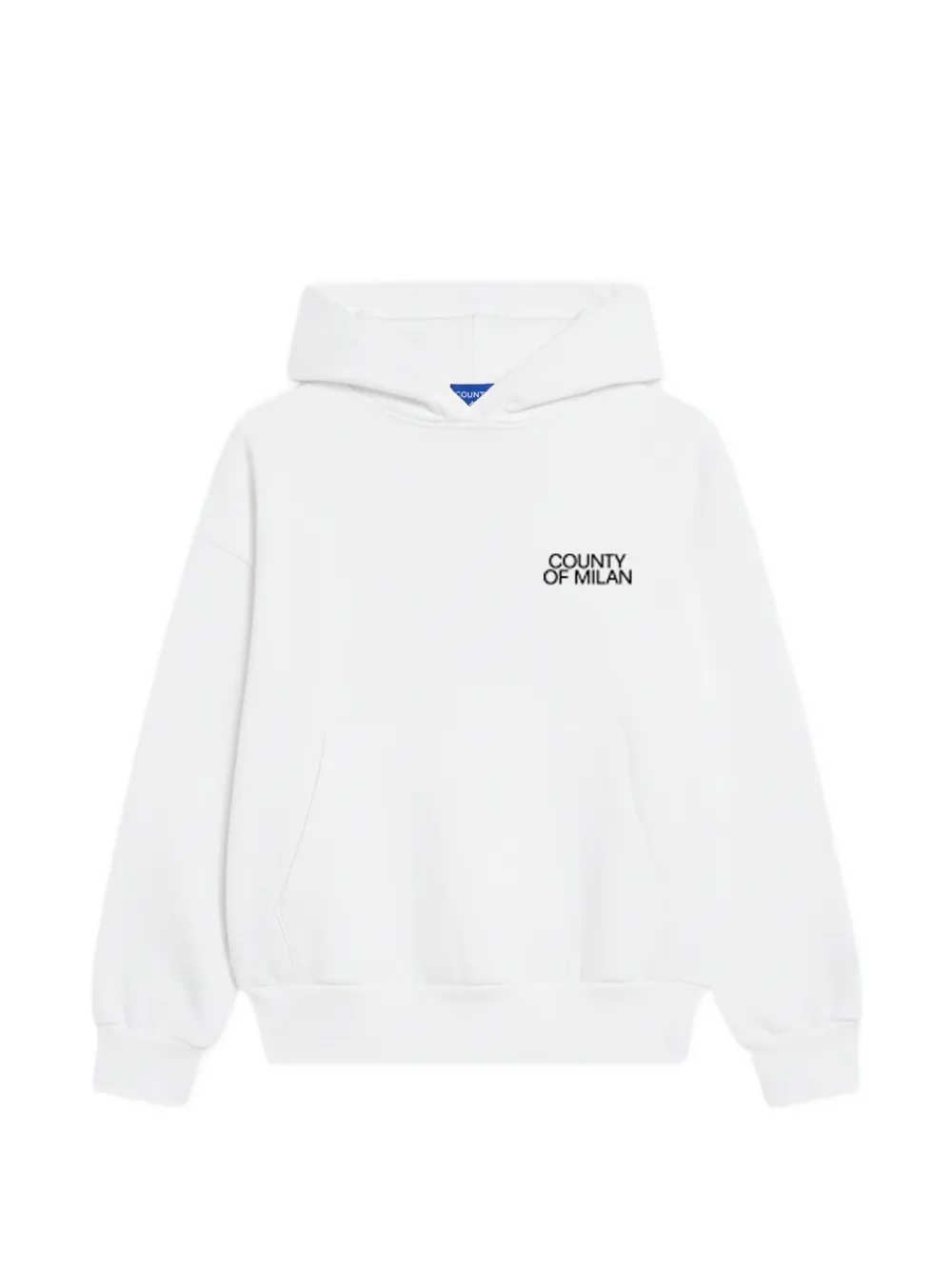 COUNTY OF MILAN KIDS cross graphic hooded sweatshirt - White