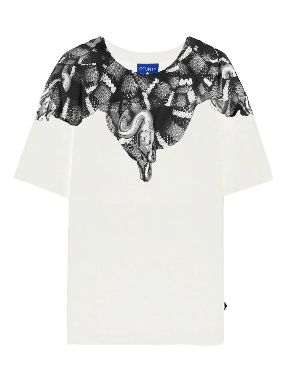 COUNTY OF MILAN KIDS snake-print top - Bianco
