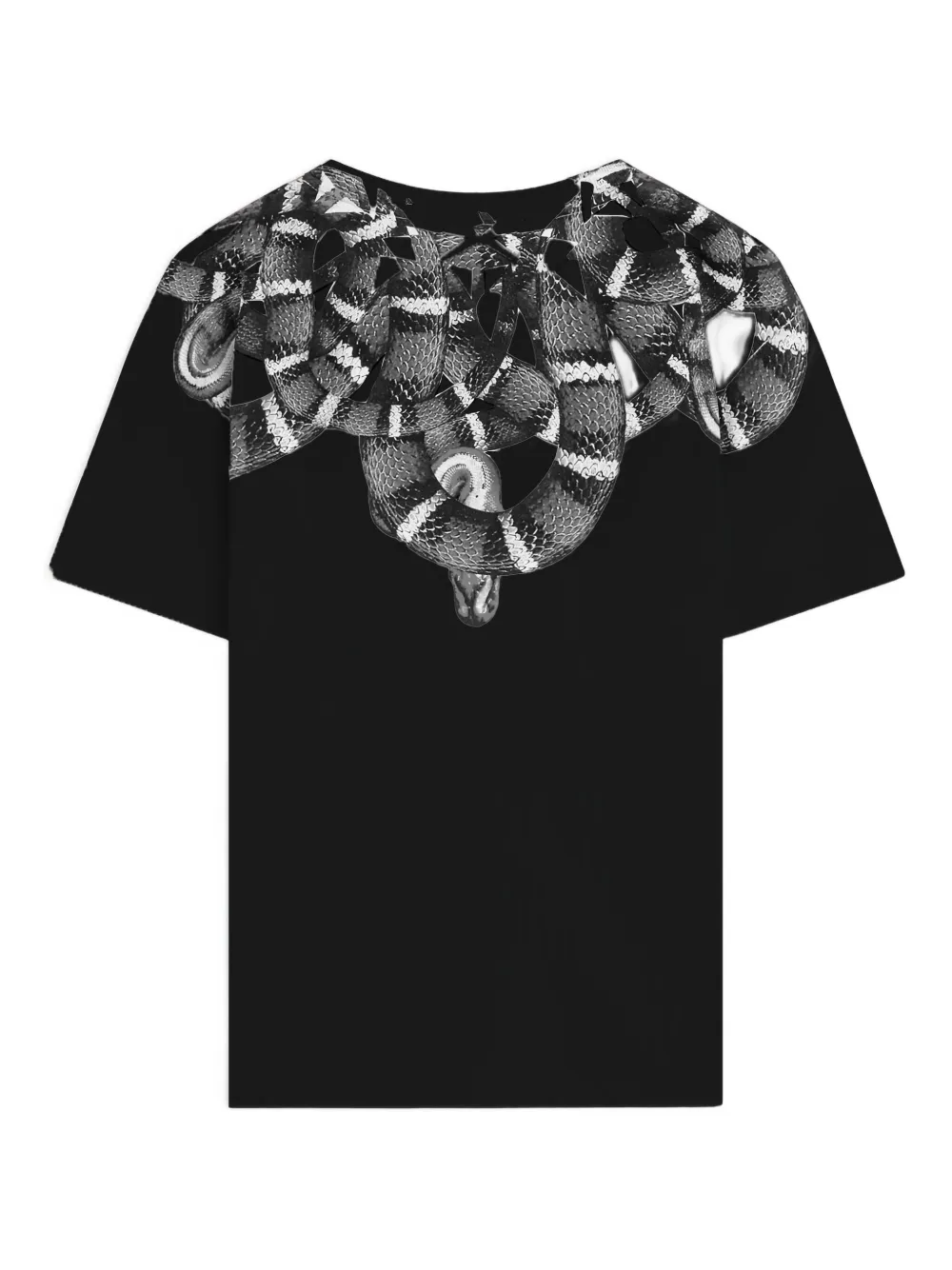 County Of Milan Snake-graphic T-shirt In Black
