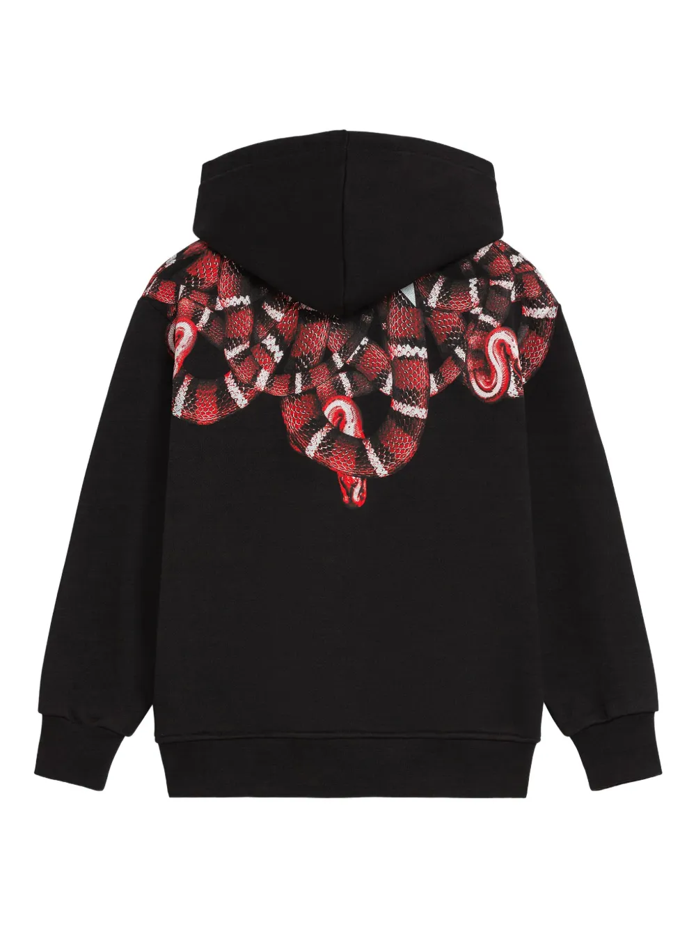 County Of Milan Snake Graphic Hoodie In Black