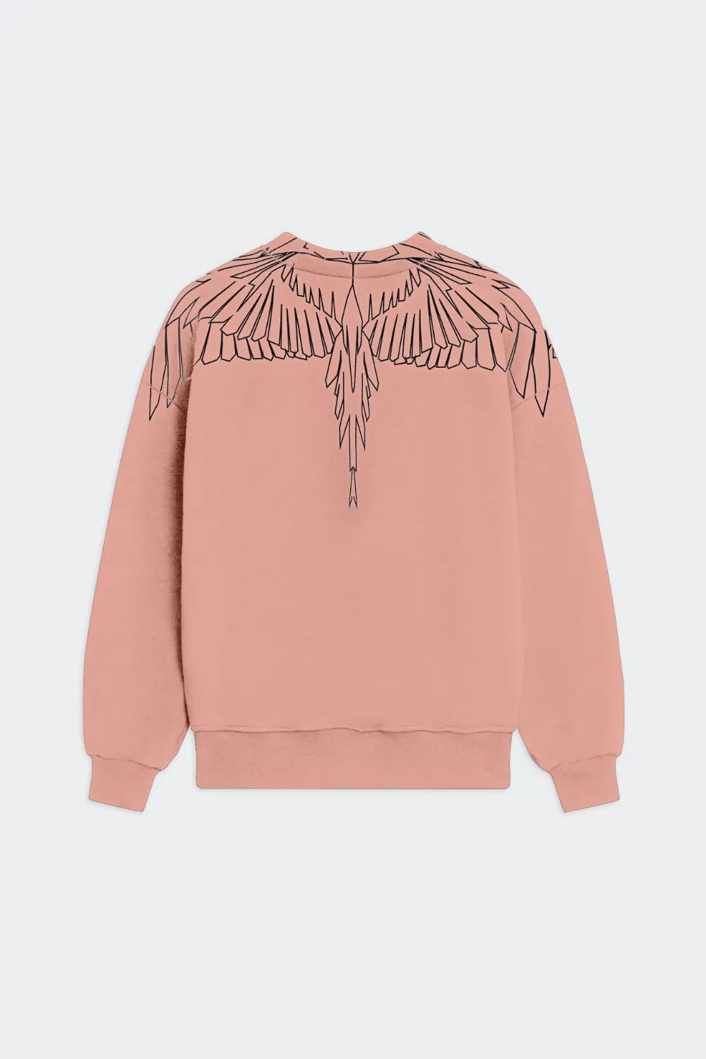 County Of Milan Wings-print Crew-neck Sweater In Pink
