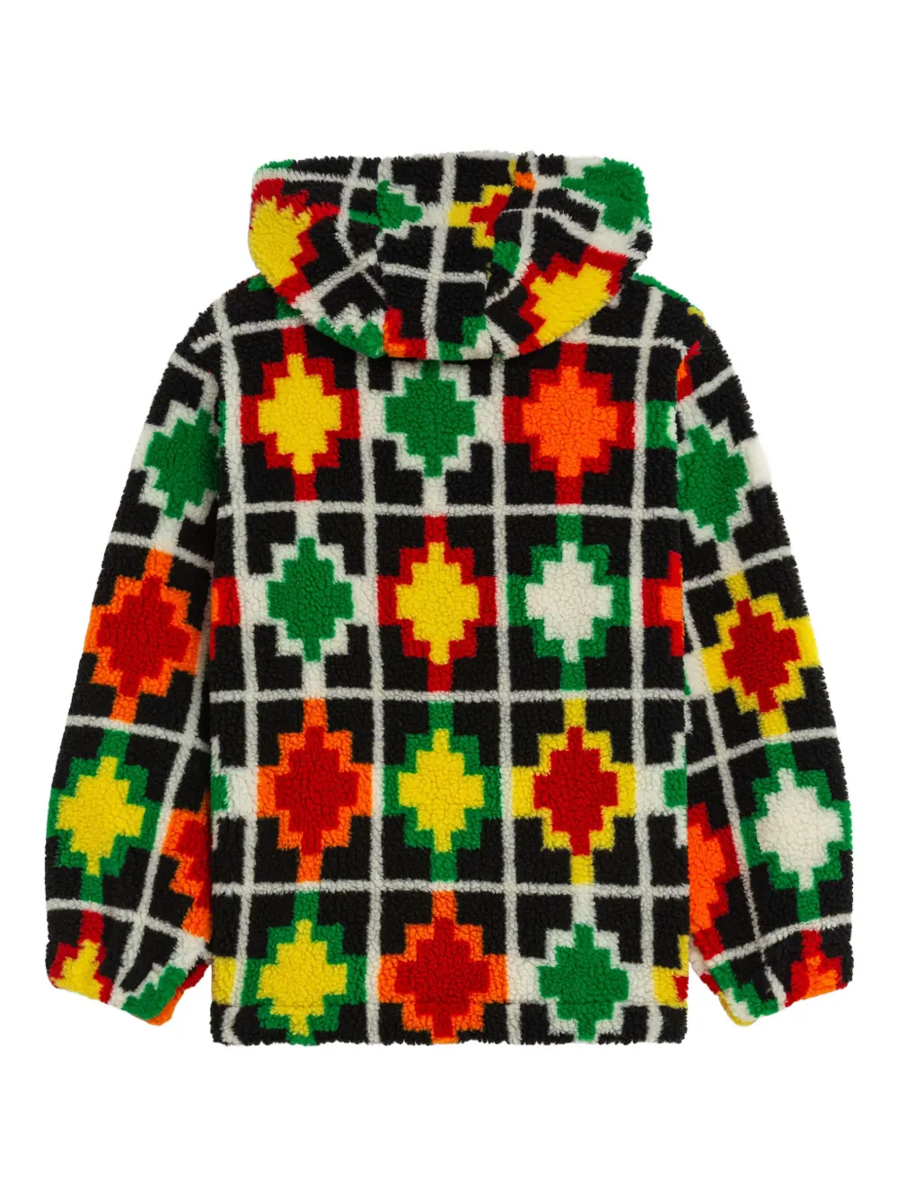 Hooded Geometric Jacket
