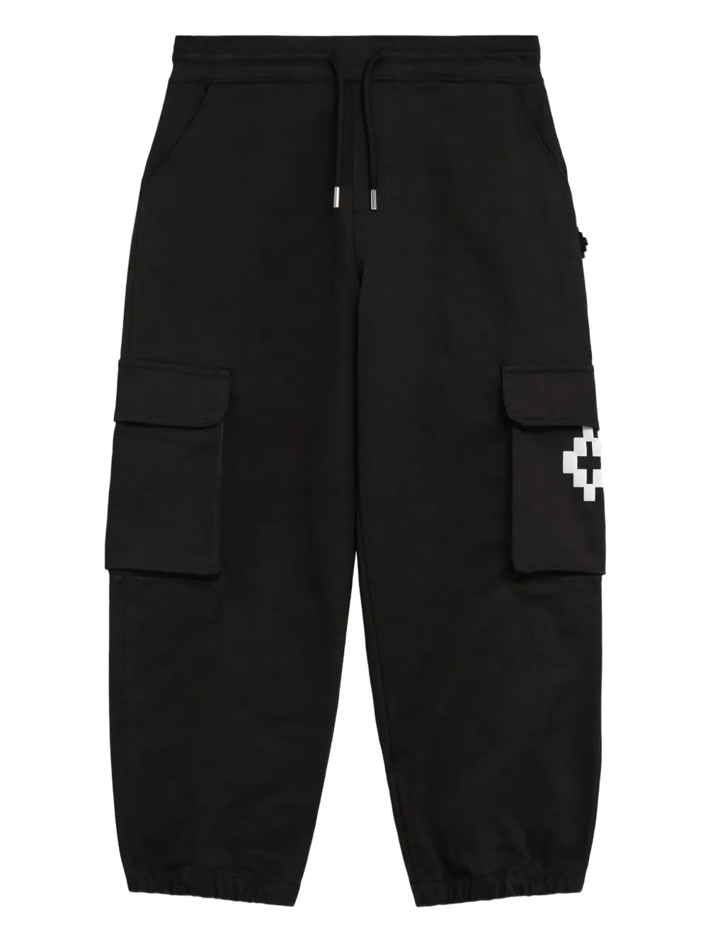 County Of Milan Kids' Cargo Pocket Trousers In Black