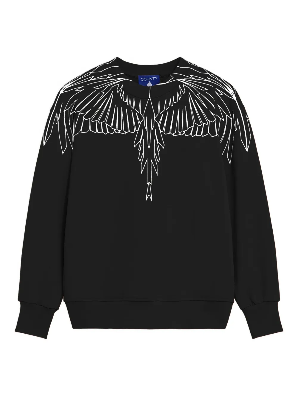 County Of Milan Kids' Wings Crewneck Top In Animal Print