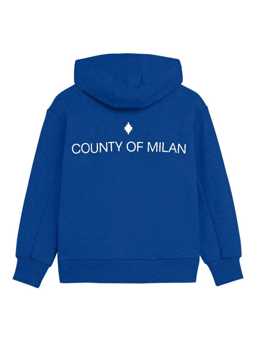 County Of Milan Zip Hooded Top In Blue