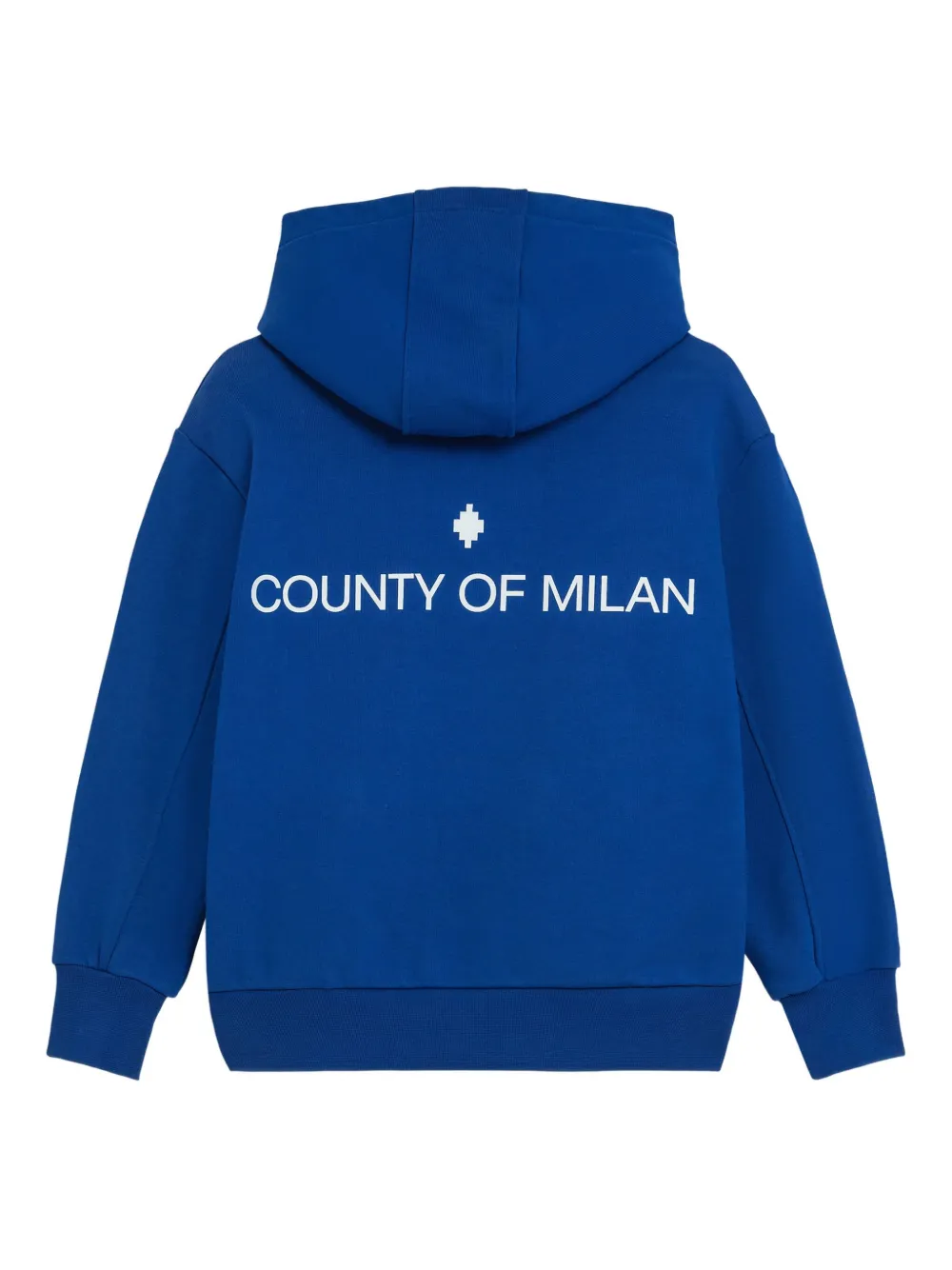 County Of Milan Logo Hooded Top In Blue