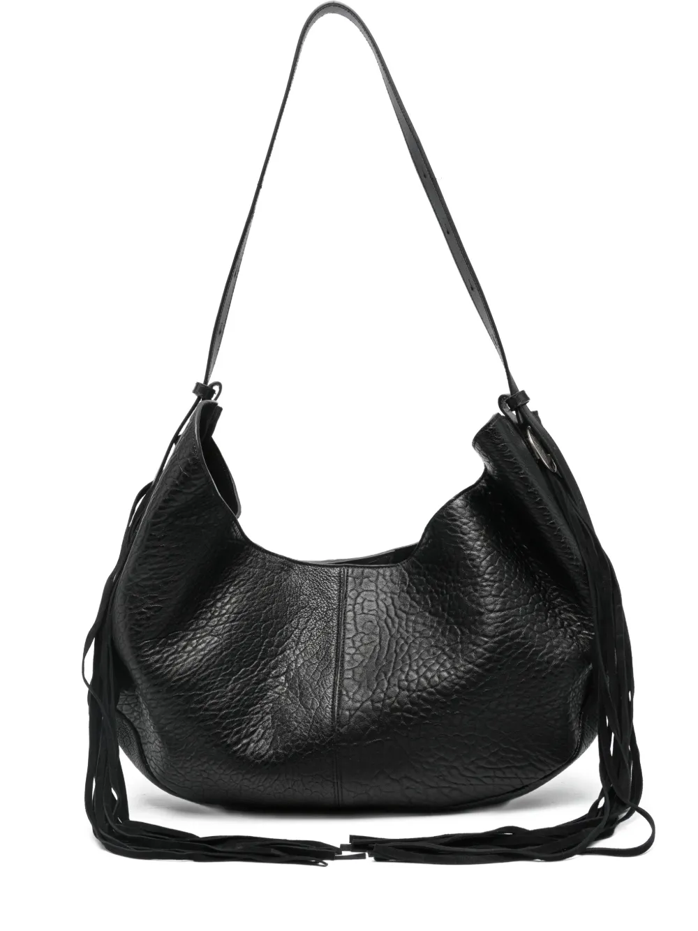 Htc Los Angeles Borsa a spalla con frange - Nero