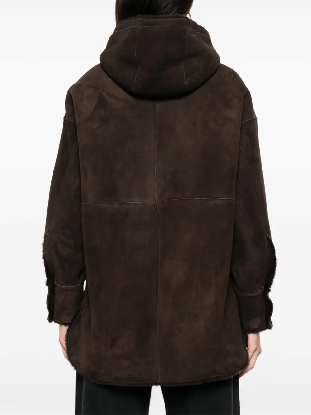 Salvatore Santoro Hooded Zip-fastening Leather Jacket In Brown