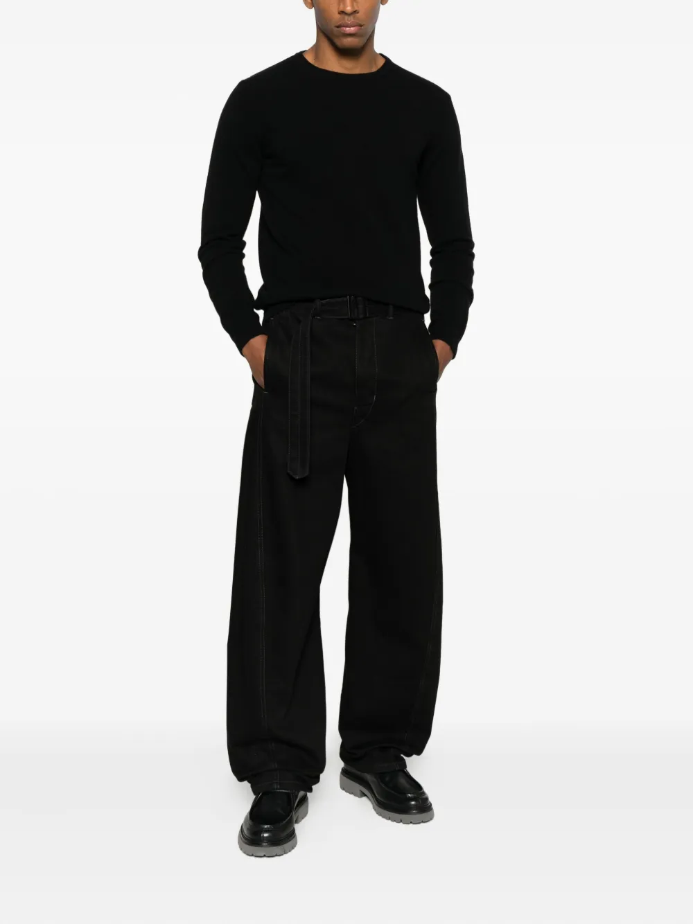 Daniele Fiesoli crewneck long-sleeve sweater - Zwart