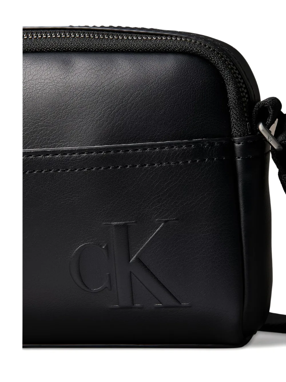 Calvin Klein Crossbodytas met logo-reliëf Zwart