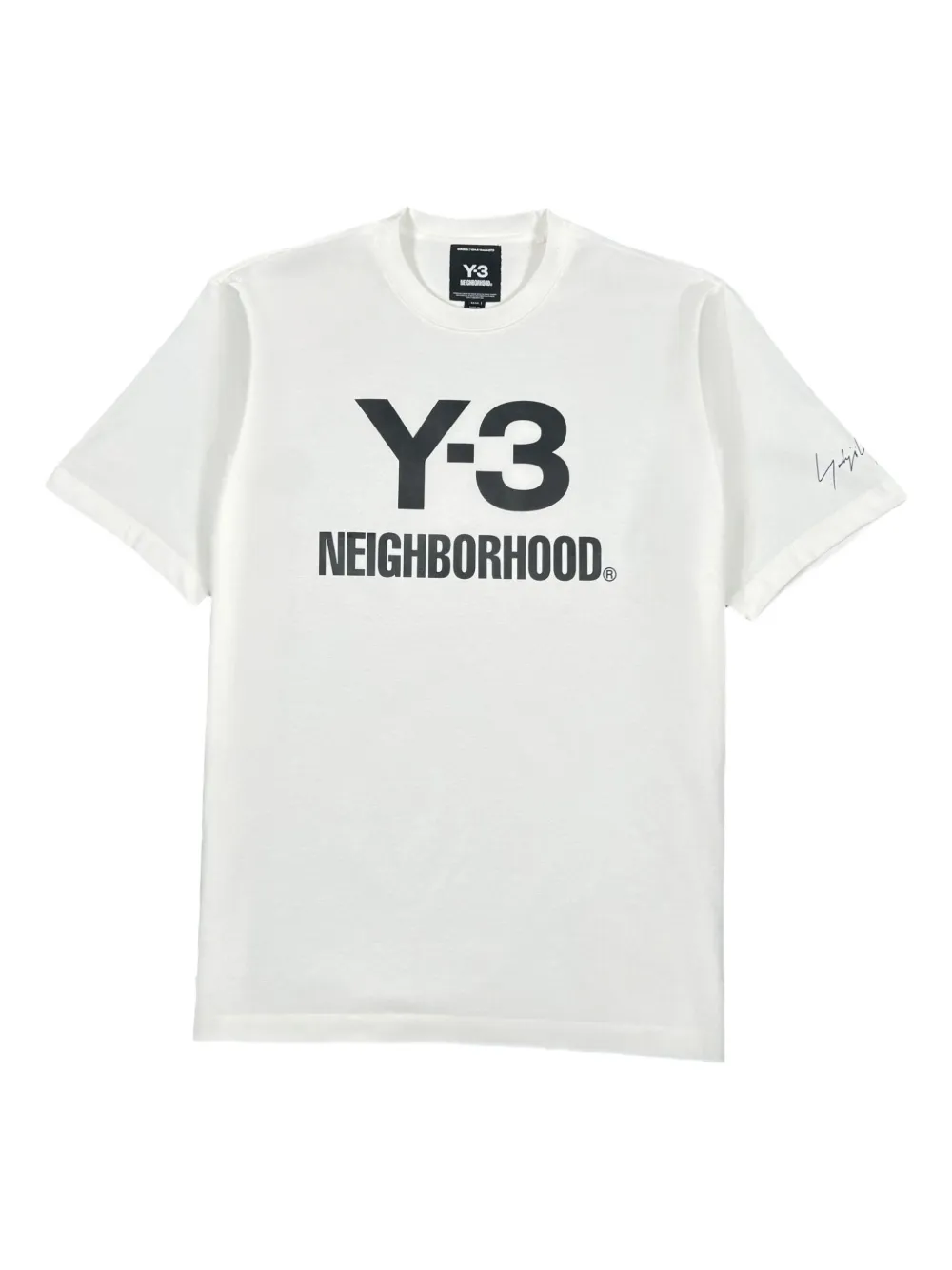 Y-3 playera con logo estampado de izzue x Neighborhood | blanco | Image 1