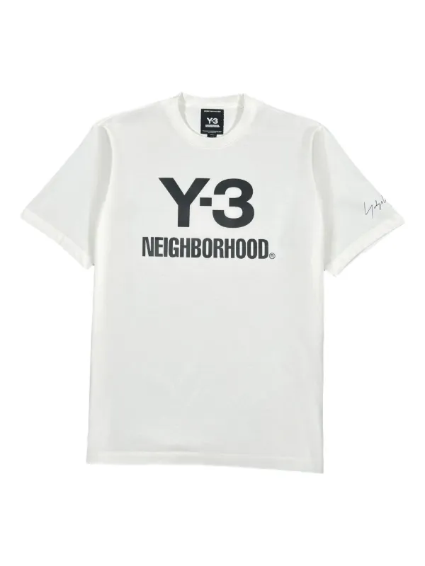 Y-3 x Neighborhood logo-print T-shirt | White | FARFETCH