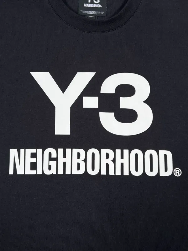 Y-3 x Neighborhood logo-print T-shirt | Black | FARFETCH