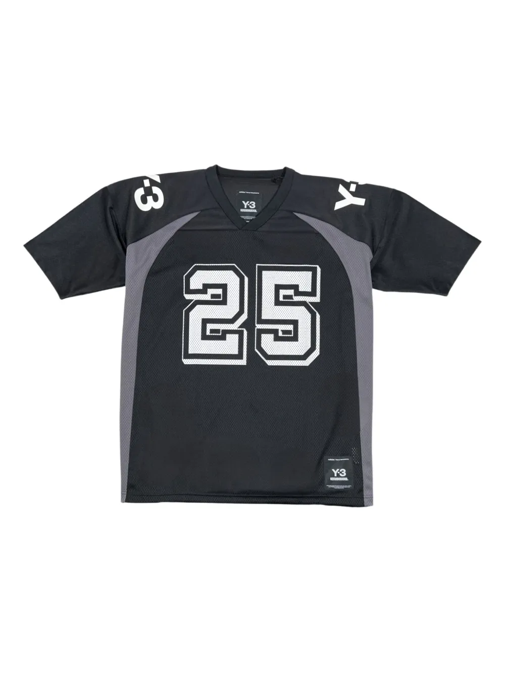 Y-3 playera con diseño de paneles en colaboración con Neighborhood | negro | Image 1