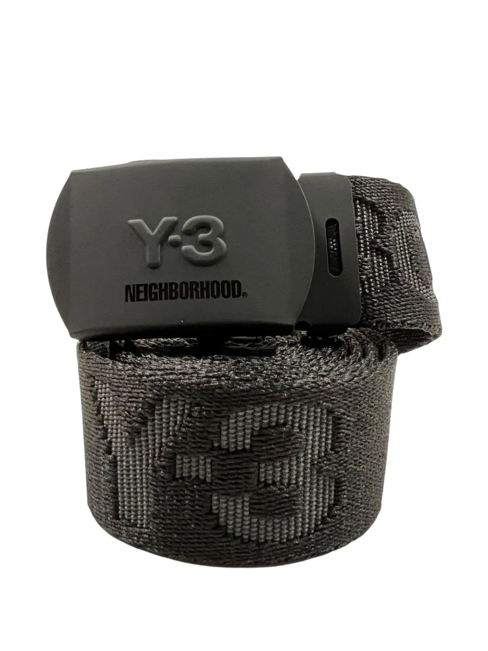 Y-3 cinturón con hebilla del logo en colaboración con Neighborhood | negro | Image 1