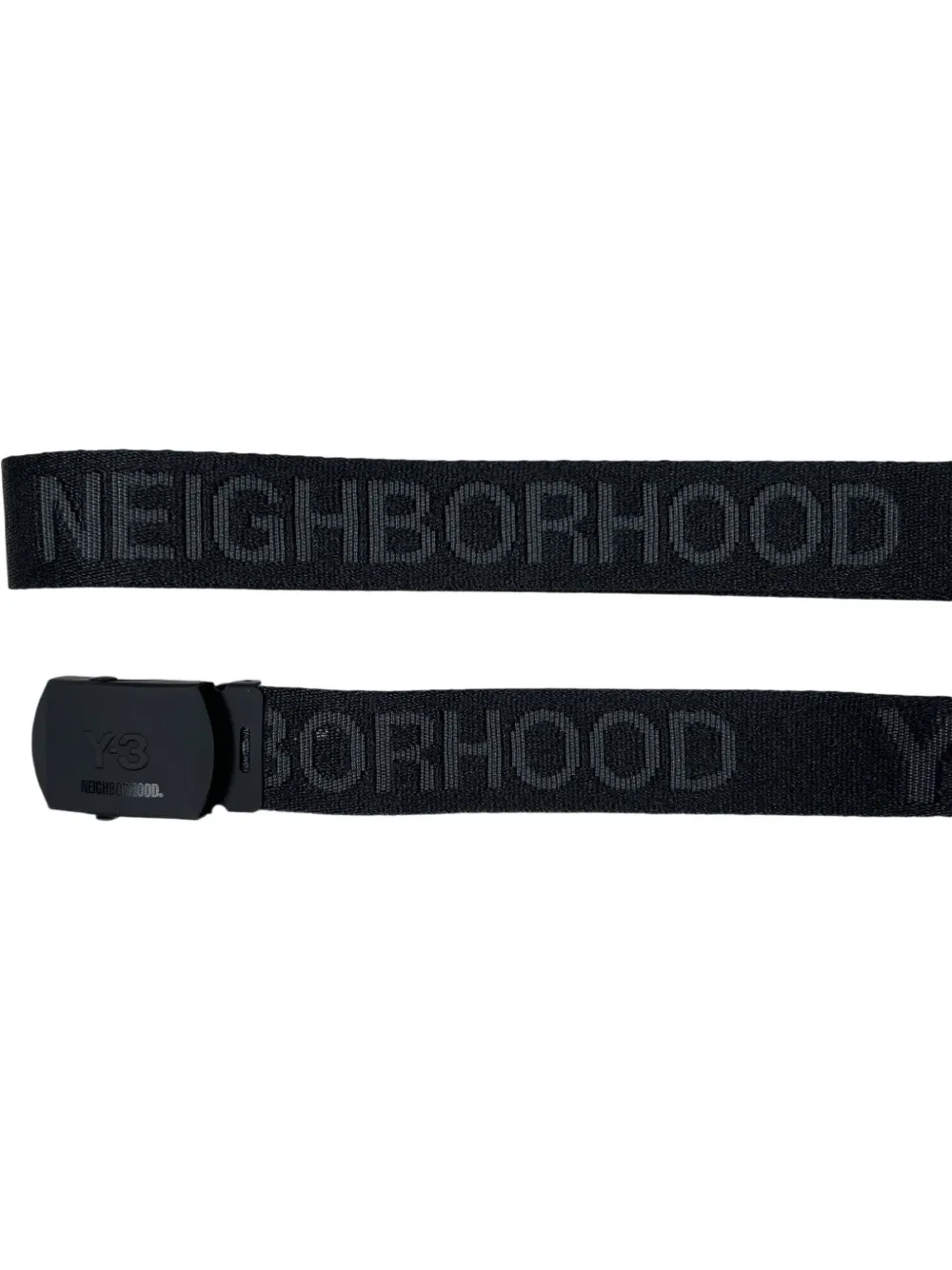Y-3 x Neighborhood riem met logogesp Zwart