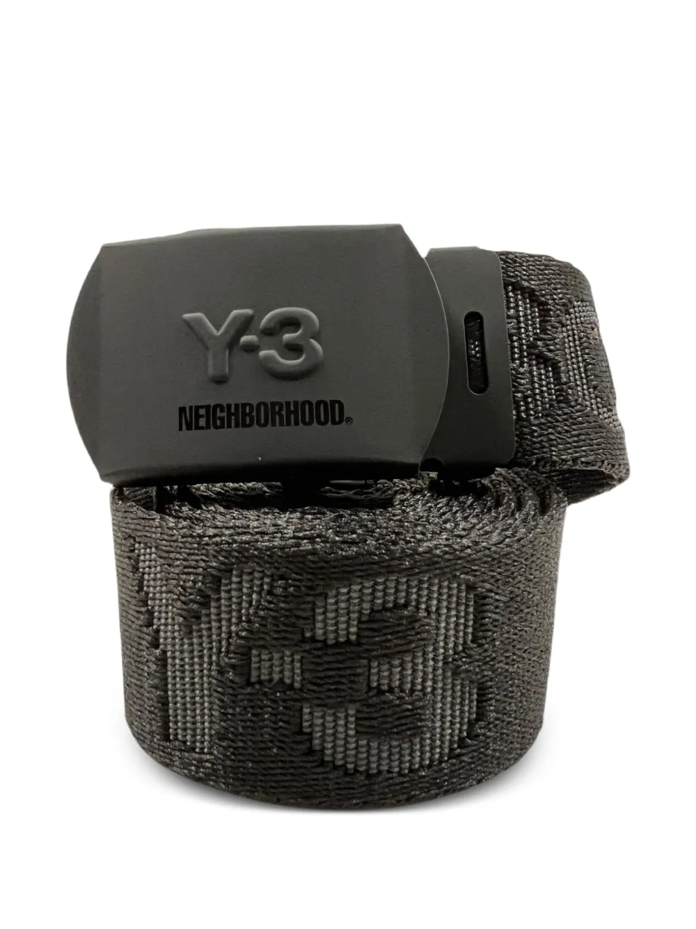 Y-3 cinturón con hebilla del logo en colaboración con Neighborhood | negro | Image 1