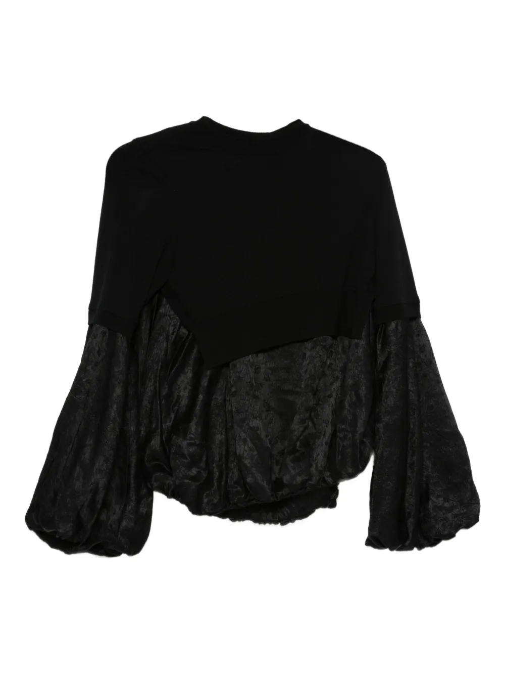 Noir Kei Ninomiya x Comme Des Garçons panelled top - Nero