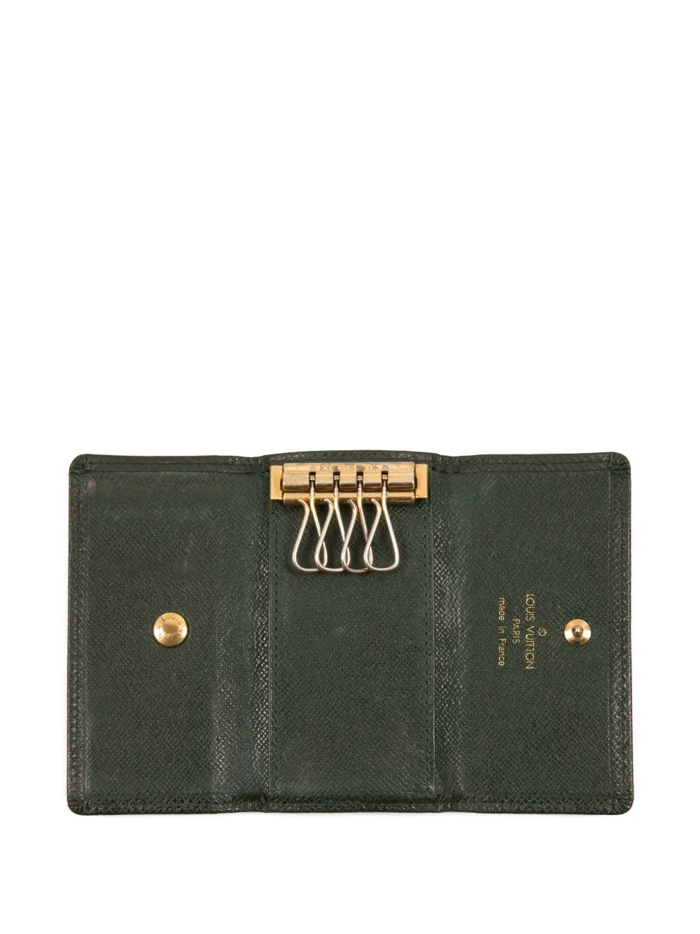 Louis Vuitton Pre-owned 2000s Leather Four-hook Key-case in Green, view 3