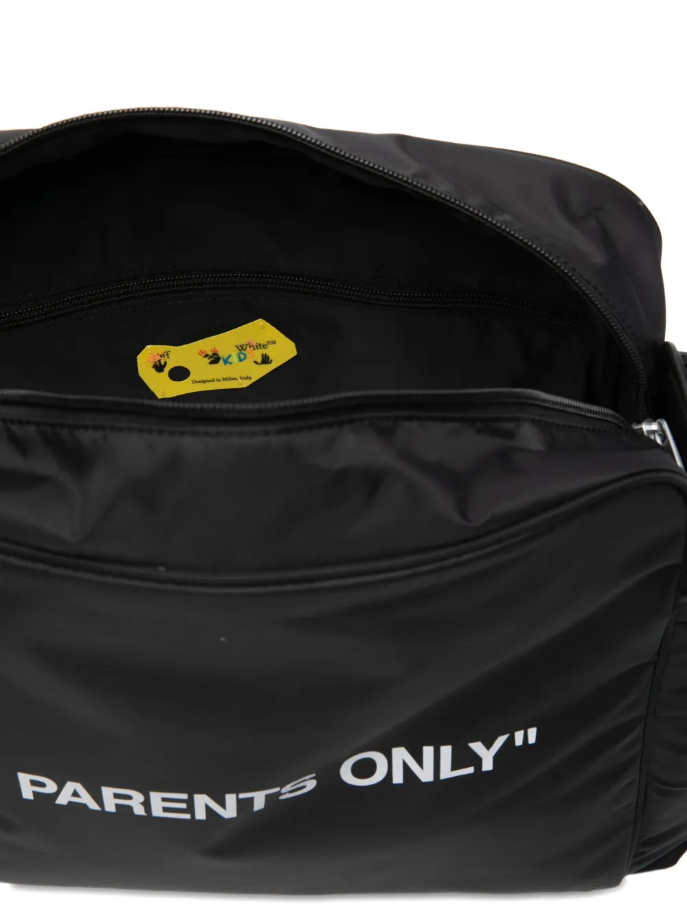 Off-White Kids Luiertas met logoprint Zwart