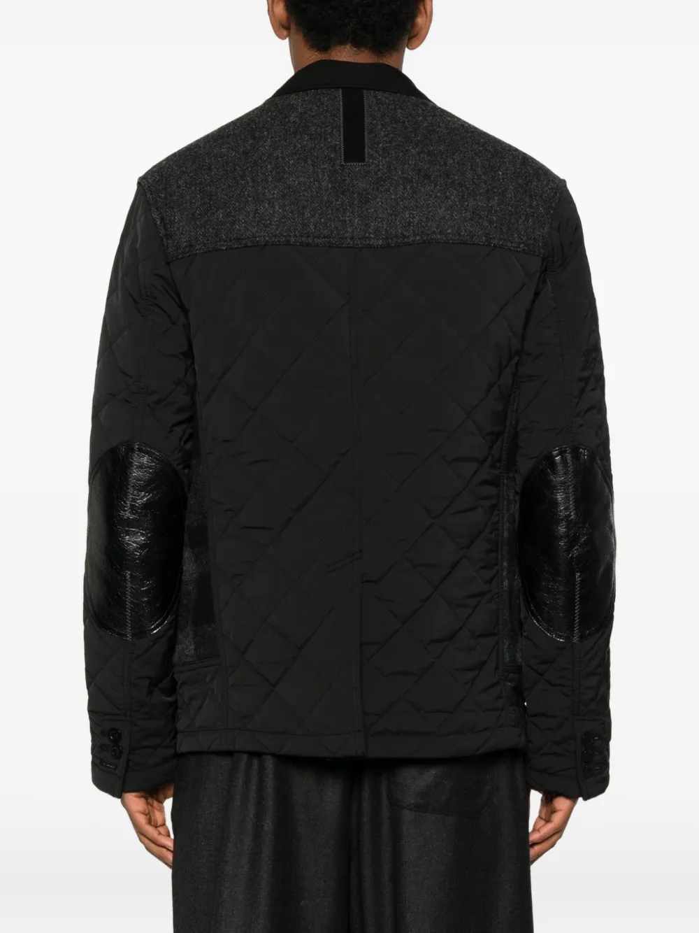 Junya Watanabe MAN x Filson gewatteerd geruit jack Zwart