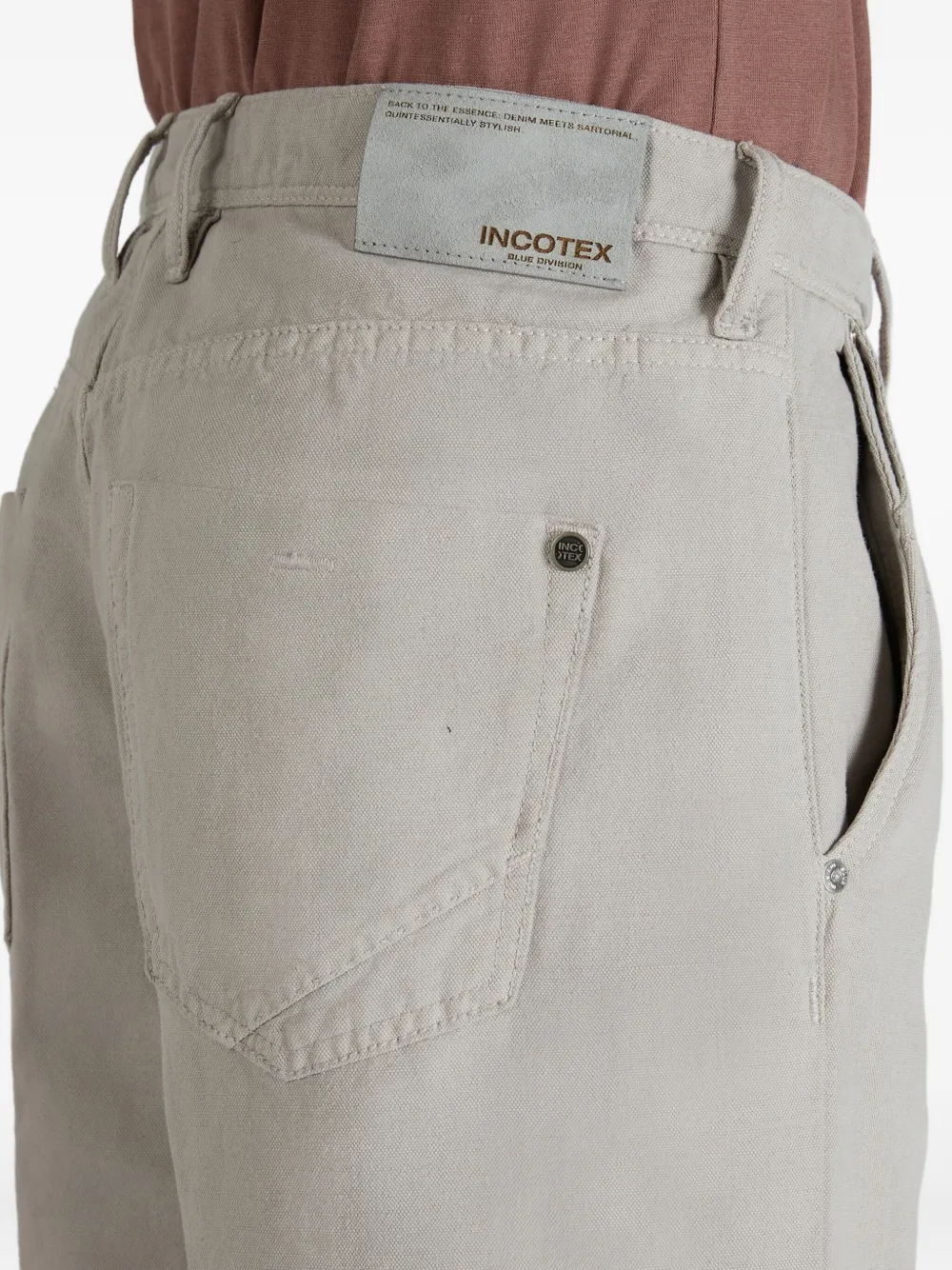 slowear Bermuda shorts met vijf zakken Beige