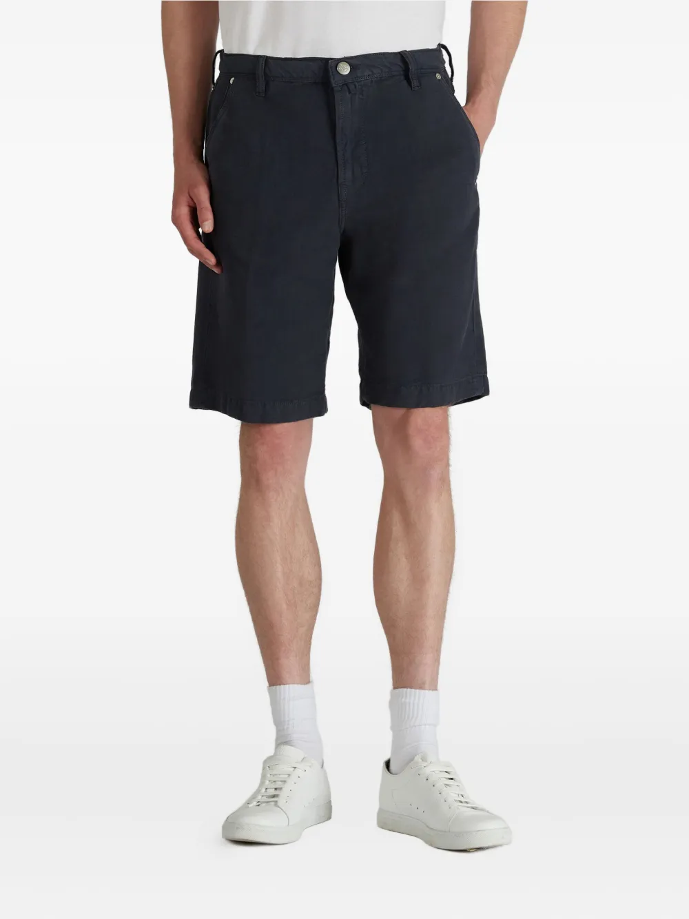 Slowear Five-pocket Bermuda In Black