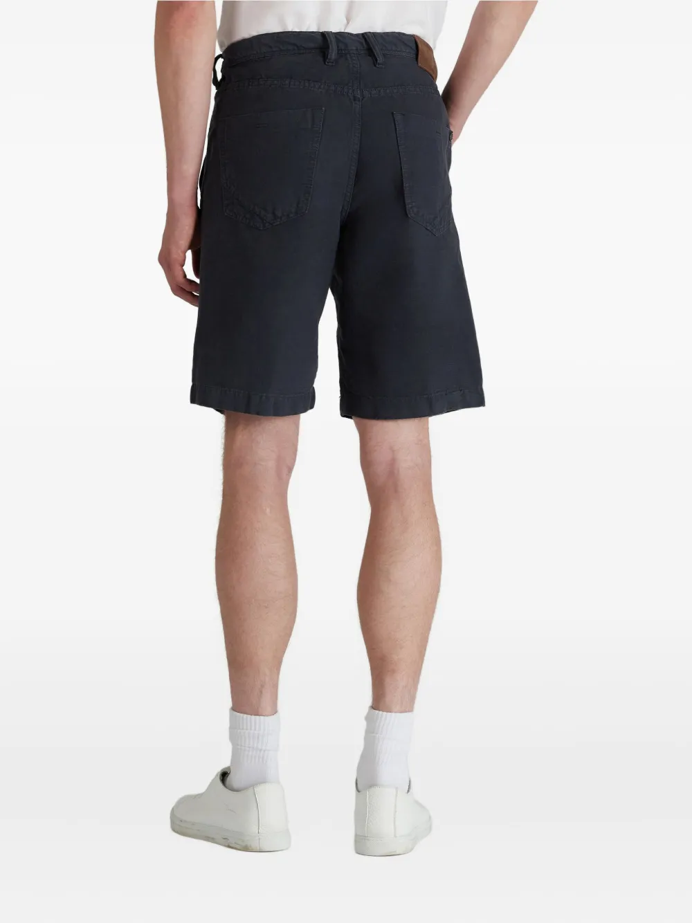 Slowear Five-pocket Bermuda In Black