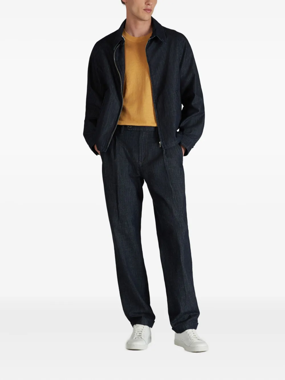 Slowear Katoenen broek met vijf zakken - Blauw